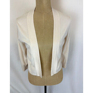 NWT Soya Concept Boutique Cream Sweater Knit Cropped Cardigan #0513 Size XXL